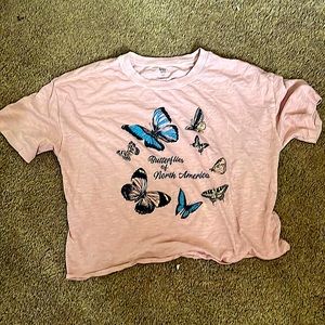 Pink crop top for teens from Gap